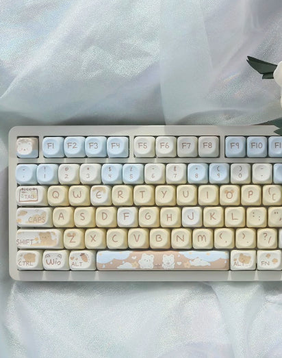 Milk Tea Little Bear Keycap – PBT (MOA-profiel)