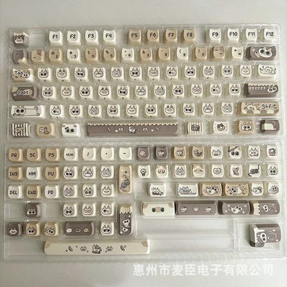 Kattenoortjes Keycaps met vijfzijdige dye-sublimation – Siamese Cat Small Bean Sand