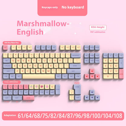 PBT Dye‑Sub Keycaps Set voor Mechanische Toetsenborden (136–139 toetsen)