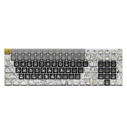 Original Theme keycaps voor mechanische toetsenborden (68/100) – hitte‑sublimatie