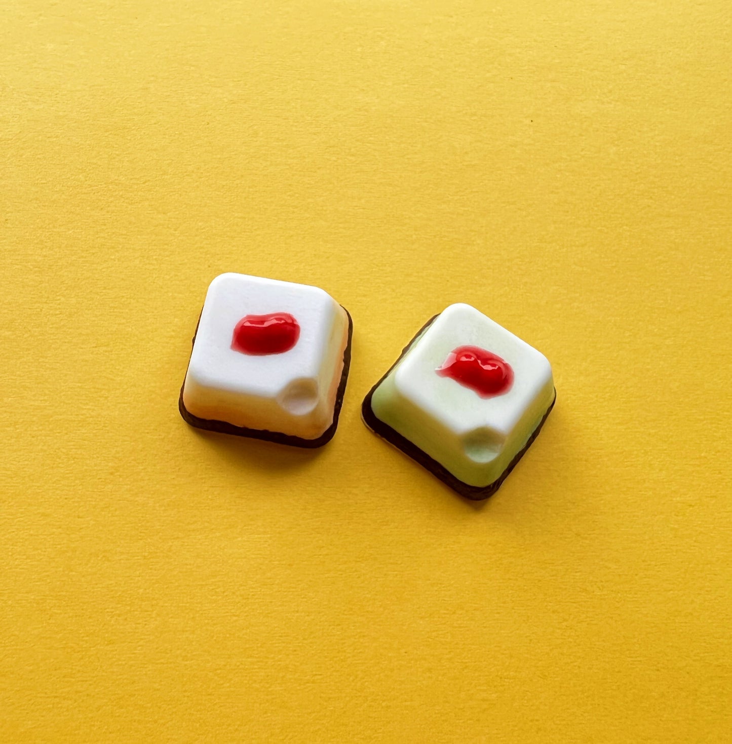 Onbeschilderde Food Keycap (Resin) – Burger, Cheese & meer