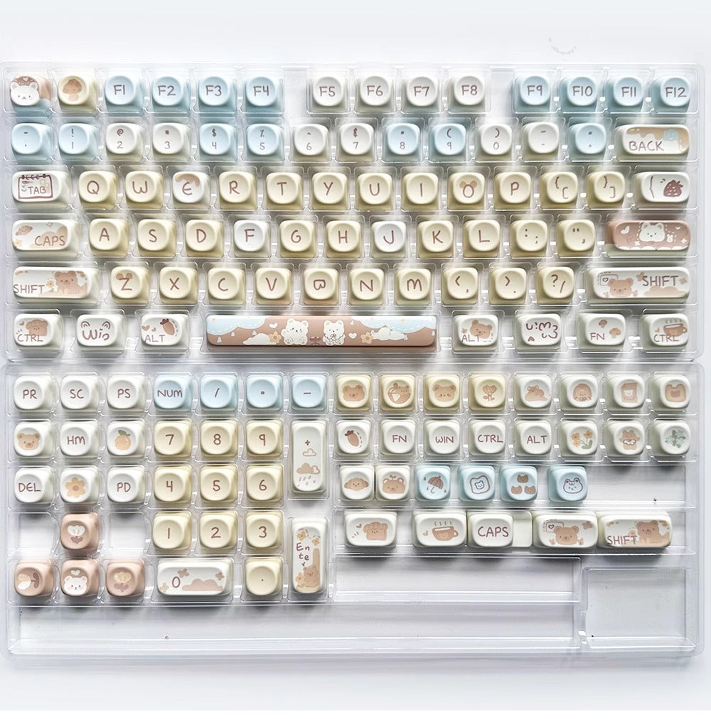 Milk Tea Little Bear Keycap – PBT (MOA-profiel)