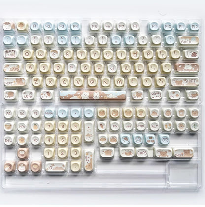 Milk Tea Little Bear Keycap – PBT (MOA-profiel)