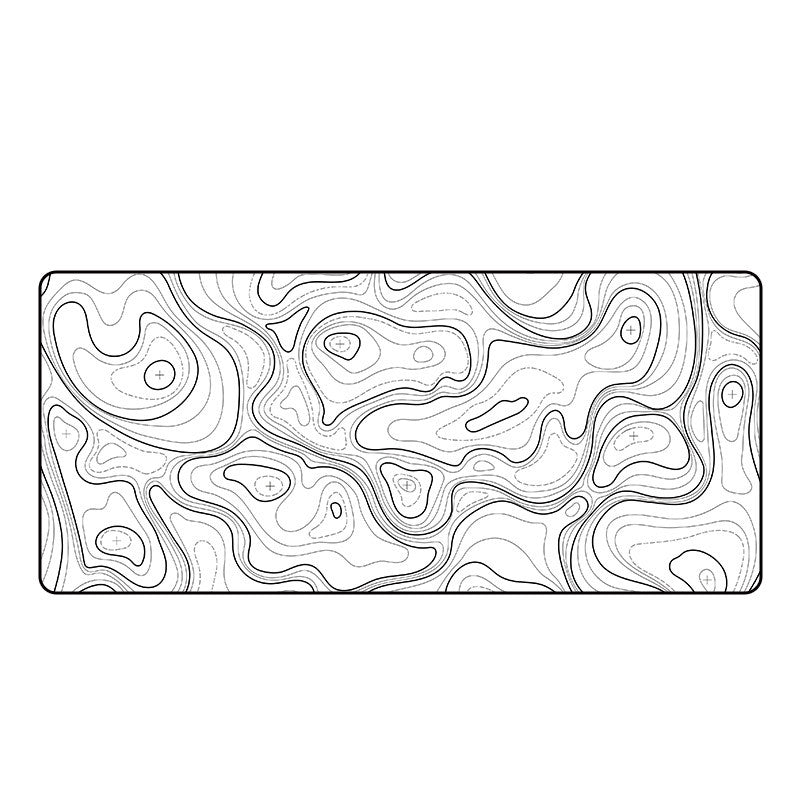 Simple Table Mat Office Desk Mat – Line muismat (900x400 mm, 4 mm)