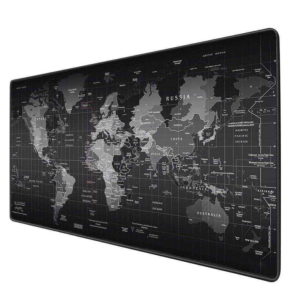 Gaming Computer Pad Large World Map Mouse Mat – Grote Bureaumat