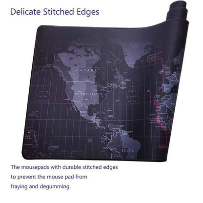 Gaming Computer Pad Large World Map Mouse Mat – Grote Bureaumat