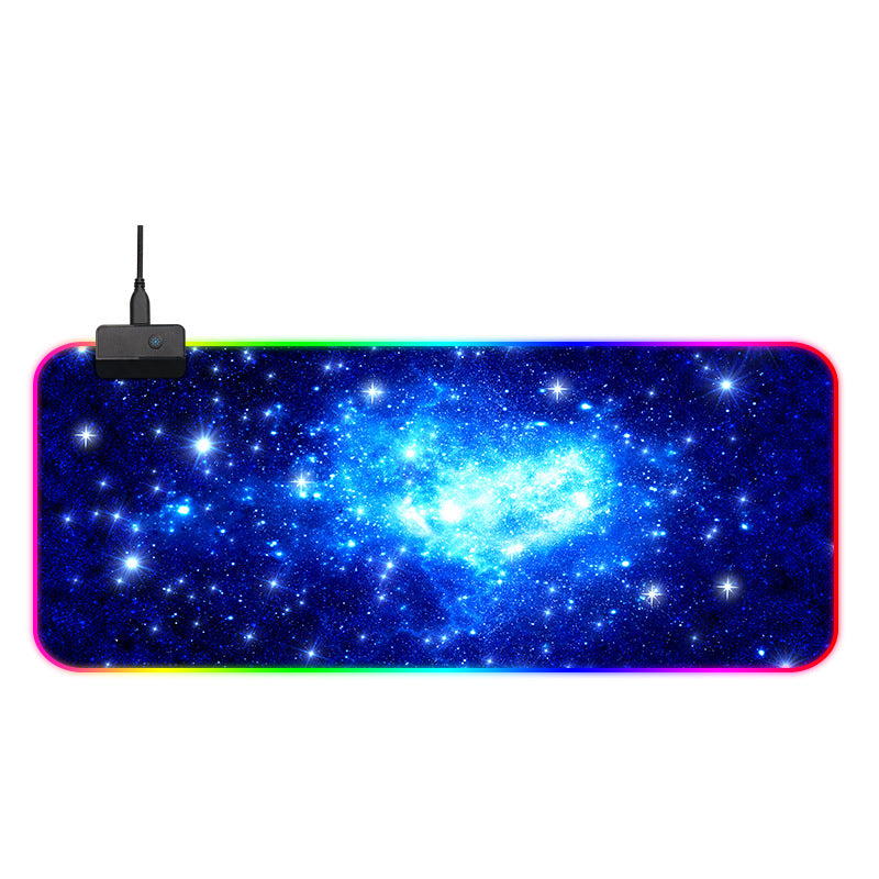 Powcaps LED RGB Gaming-Mauspad 800x300 – Rutschfeste Schreibtischunterlage