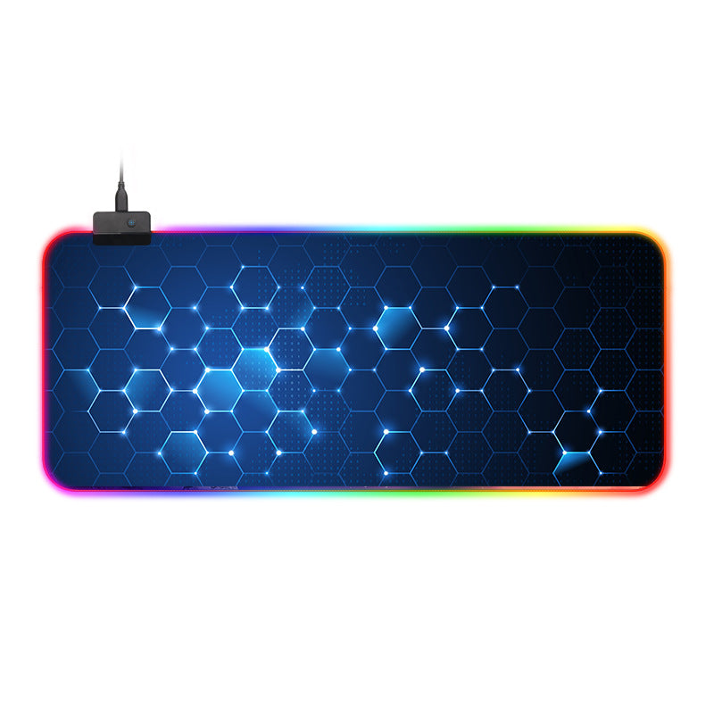 Powcaps LED RGB Gaming-Mauspad 800x300 – Rutschfeste Schreibtischunterlage