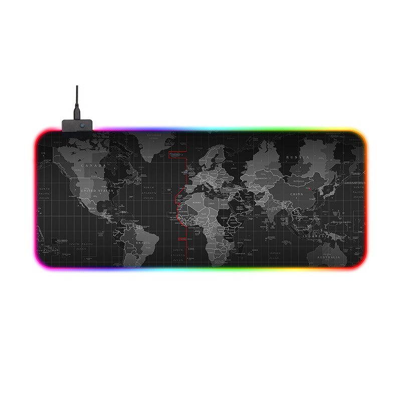 Powcaps LED RGB Gaming-Mauspad 800x300 – Rutschfeste Schreibtischunterlage
