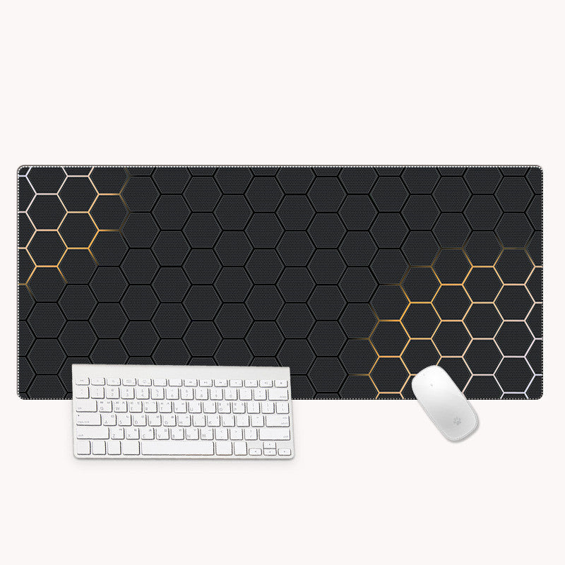 XXL Bureau-muismat met nauwkeurige stiknaden – Leihuochi Hexagonal Series