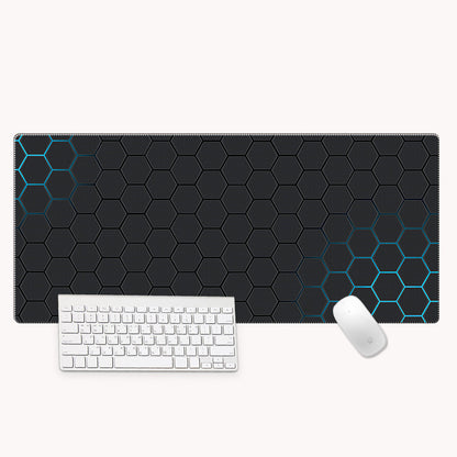 XXL Bureau-muismat met nauwkeurige stiknaden – Leihuochi Hexagonal Series