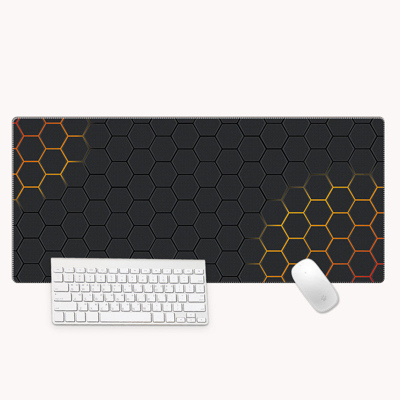 XXL Bureau-muismat met nauwkeurige stiknaden – Leihuochi Hexagonal Series