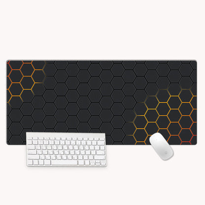XXL Bureau-muismat met nauwkeurige stiknaden – Leihuochi Hexagonal Series