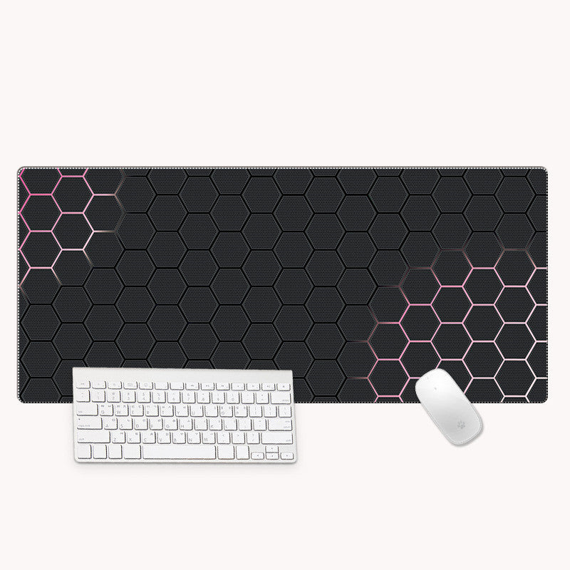 XXL Bureau-muismat met nauwkeurige stiknaden – Leihuochi Hexagonal Series