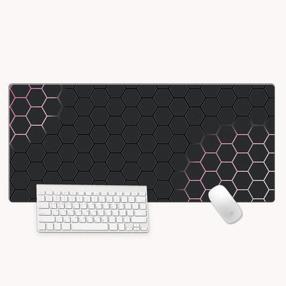 XXL Bureau-muismat met nauwkeurige stiknaden – Leihuochi Hexagonal Series