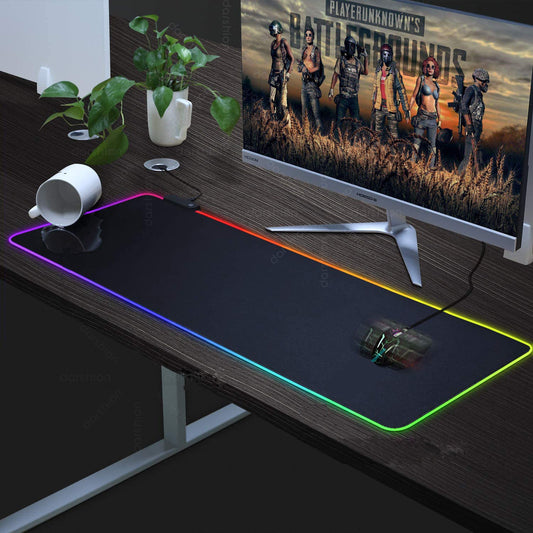 Luminous RGB Muismat – Luminous Symphony LED Gaming (25×35 / 80×30 / 90×40 cm)
