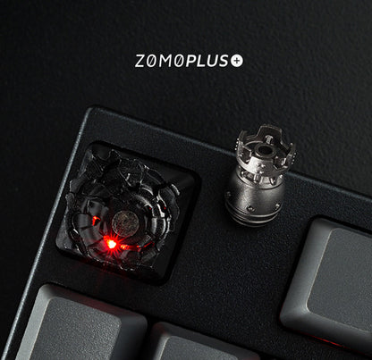 Anodenmetall-Tastatur-Tastenkappe, durchscheinend – Aluminium (1 Stück)