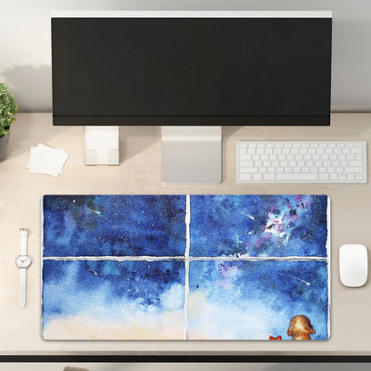 Powcaps Desk Mat 40x80 – Watercolor Meteor