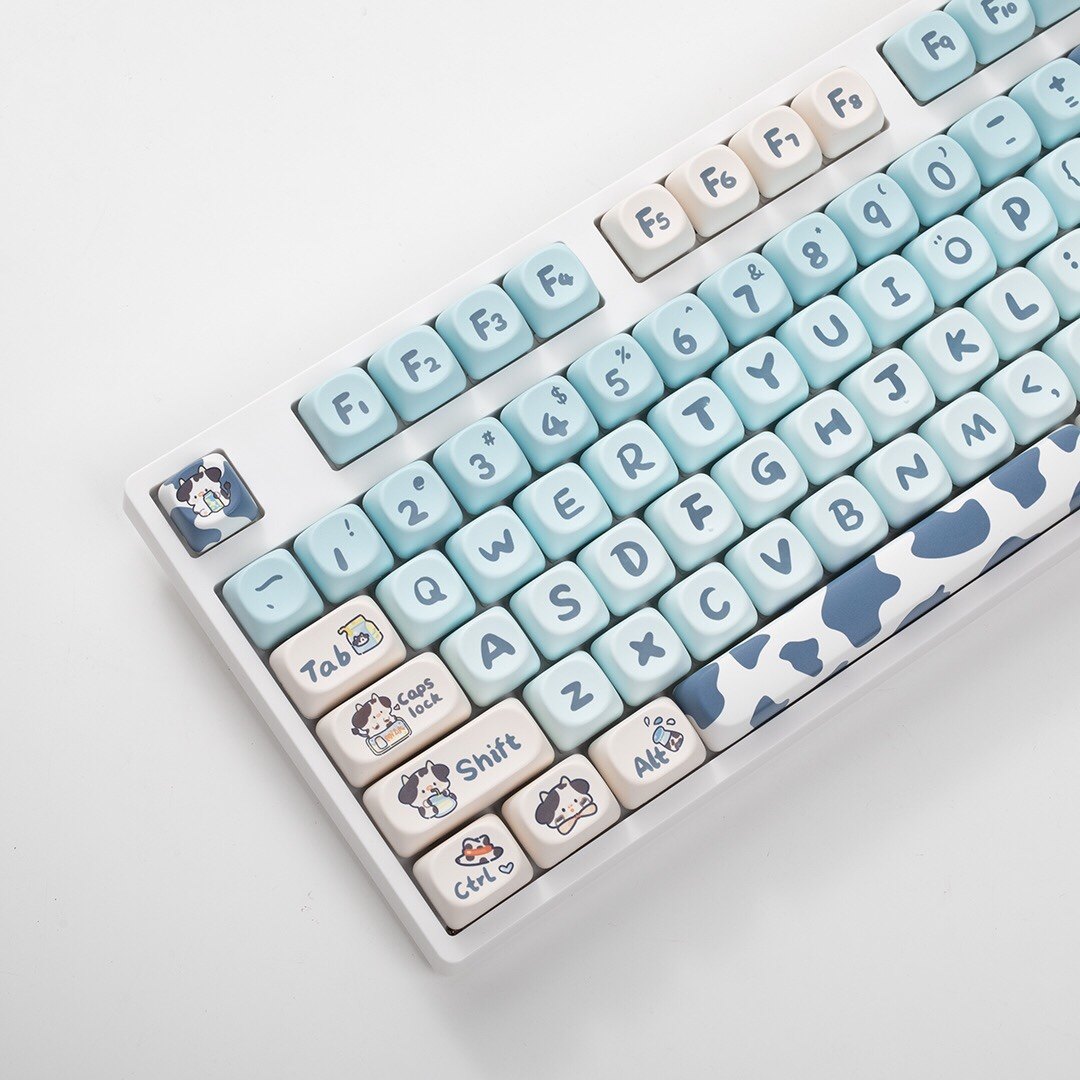 Small Square Milk Cow MOA Sublimation Keycaps – Koeienprint