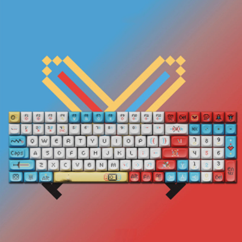 Original Theme keycaps voor mechanische toetsenborden (68/100) – hitte‑sublimatie