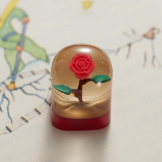 3D Printed Rose – Transparante Resin Keycap