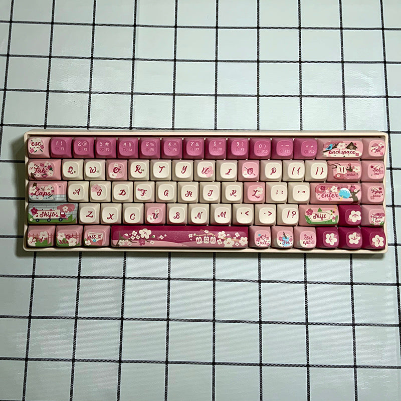 Original Theme keycaps voor mechanische toetsenborden (68/100) – hitte‑sublimatie