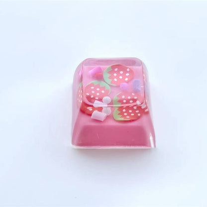 Gepersonaliseerde Fruitvormige Resin Keycap – Powcaps