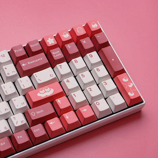 PBT Heat Sublimation Keycaps (Original Height) – Roze | Powcaps