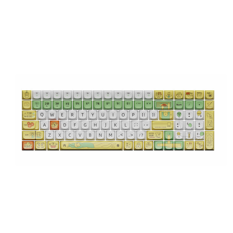 Original Theme keycaps voor mechanische toetsenborden (68/100) – hitte‑sublimatie