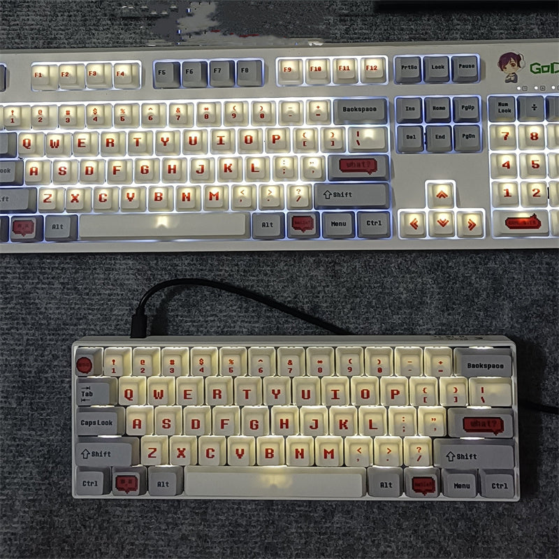 Pixel Video Game Theme – Sublimation PBT Keycaps (OEM/XDA)