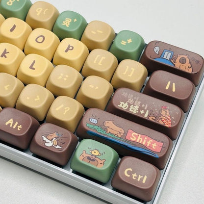 Capabala Girl MOA Height Keycap Set – 130 keycaps voor mechanische toetsenborden