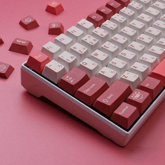 PBT Heat Sublimation Keycaps (Original Height) – Roze | Powcaps