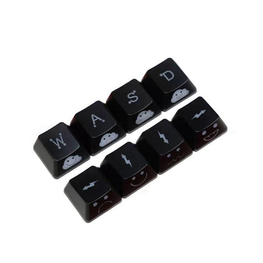 ABS Lightning Doll Keycaps voor mechanische toetsenborden – Set van 4