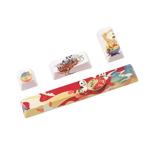 Minimalistische PBT Keycaps – Thermische Sublimatie (Set van 4)