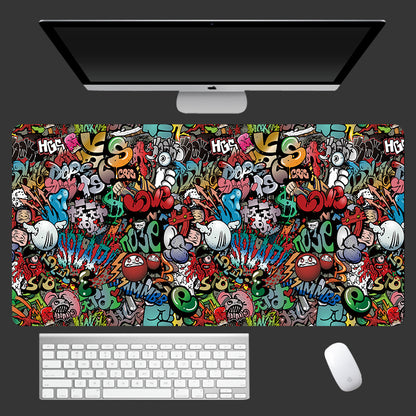 Simple Style Cute Girl Laptop Desk Mat – Anti-slip muismat en bureaulegger