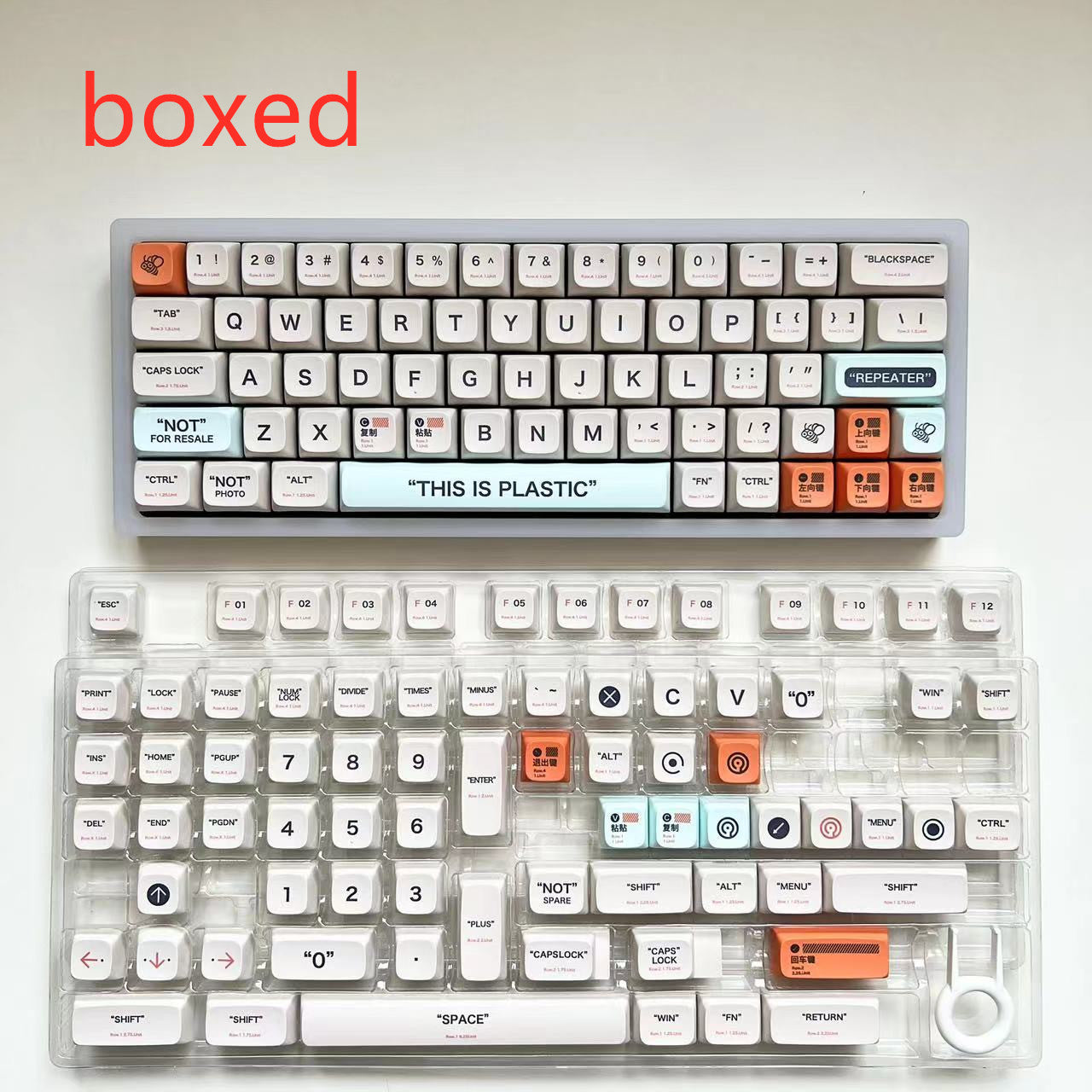 Plastic Keycaps XDA Height – 140‑delige PBT Dye‑Sub Set