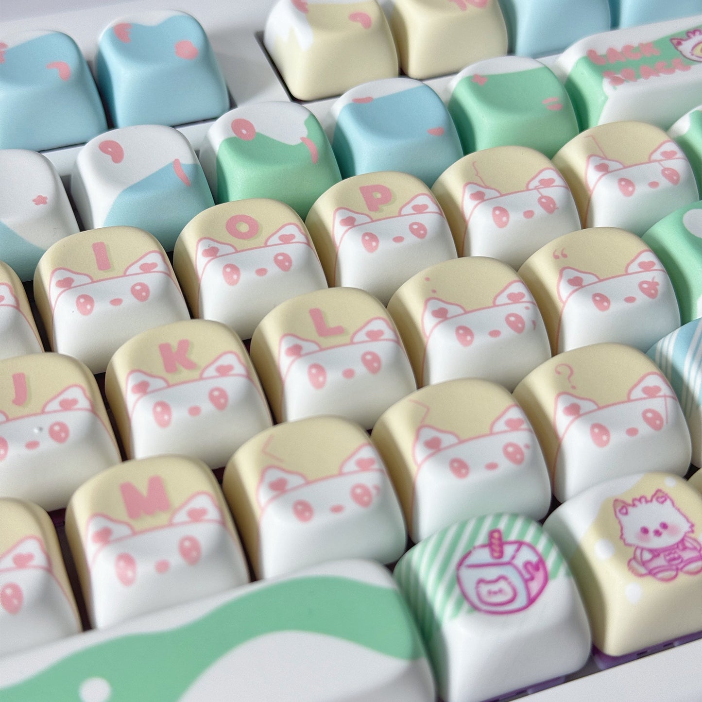 PBT Material Girl Series Keycaps – Powcaps