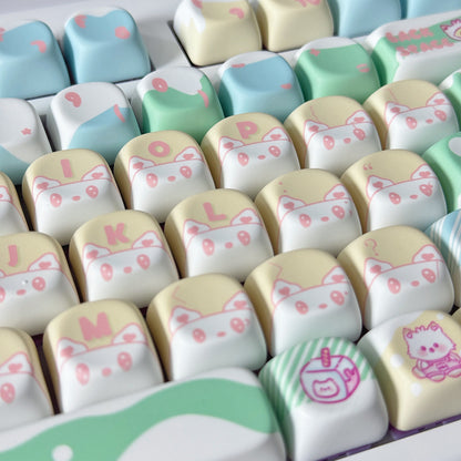 PBT Material Girl Series Keycaps – Powcaps