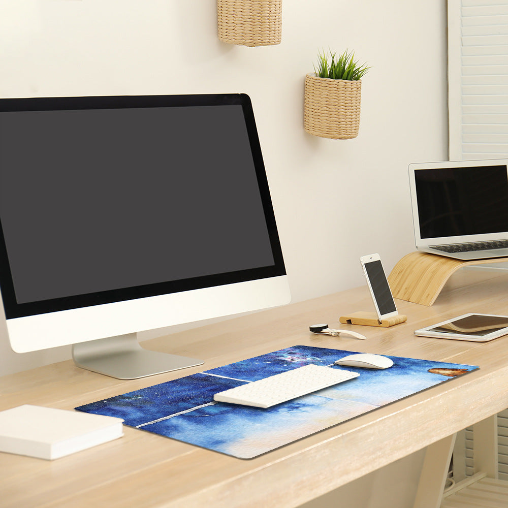 Powcaps Desk Mat 40x80 – Watercolor Meteor