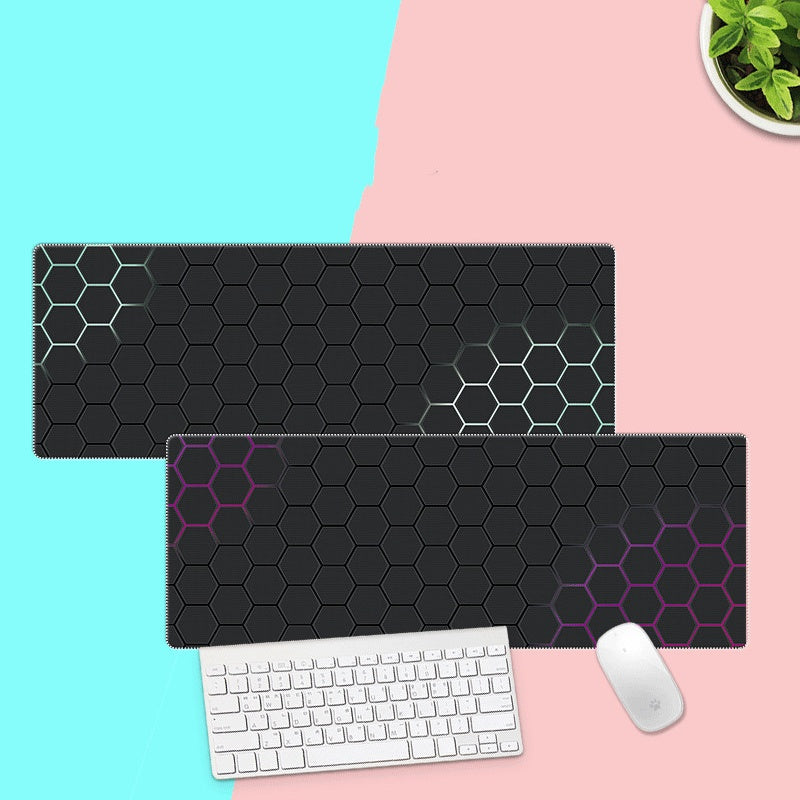 XXL Bureau-muismat met nauwkeurige stiknaden – Leihuochi Hexagonal Series