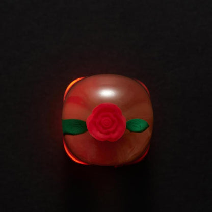 3D Printed Rose – Transparante Resin Keycap