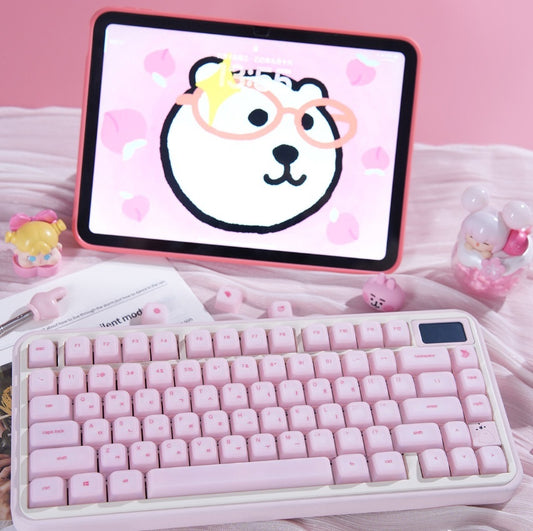 Miao Jian She Silicone Keycaps – Roze (113 toetsen)
