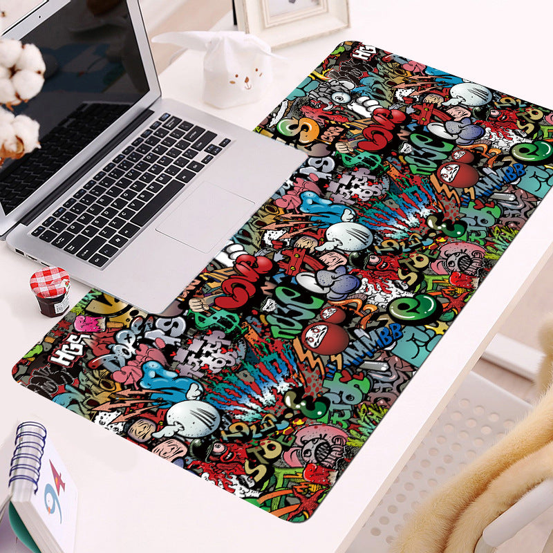 Simple Style Cute Girl Laptop Desk Mat – Anti-slip muismat en bureaulegger