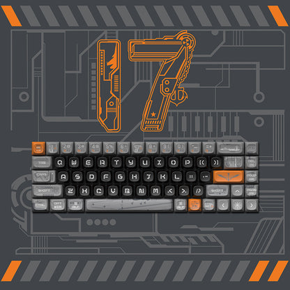 Original Theme keycaps voor mechanische toetsenborden (68/100) – hitte‑sublimatie