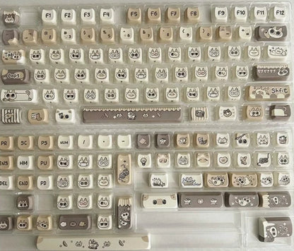 Kattenoortjes Keycaps met vijfzijdige dye-sublimation – Siamese Cat Small Bean Sand