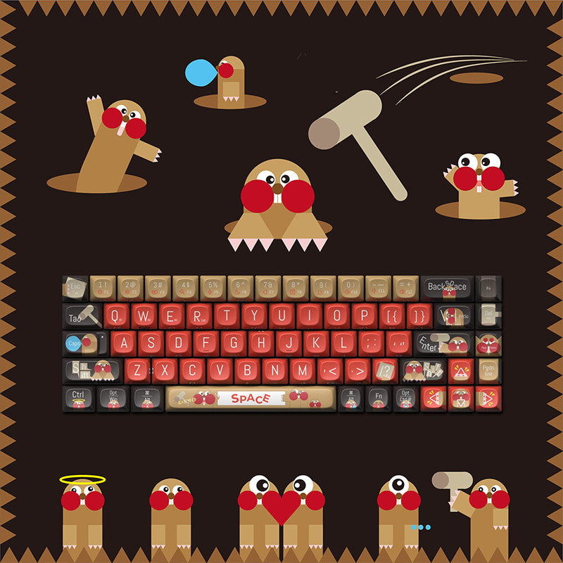 Original Theme keycaps voor mechanische toetsenborden (68/100) – hitte‑sublimatie