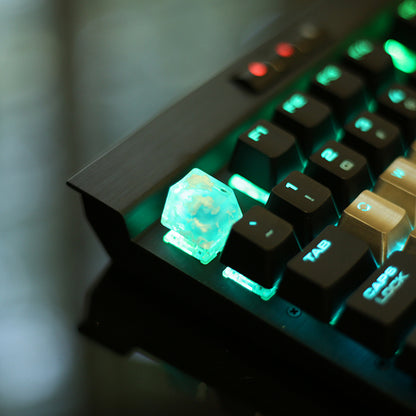 Blue Sky White Cloud Resin Keycap (Translucent) – Powcaps