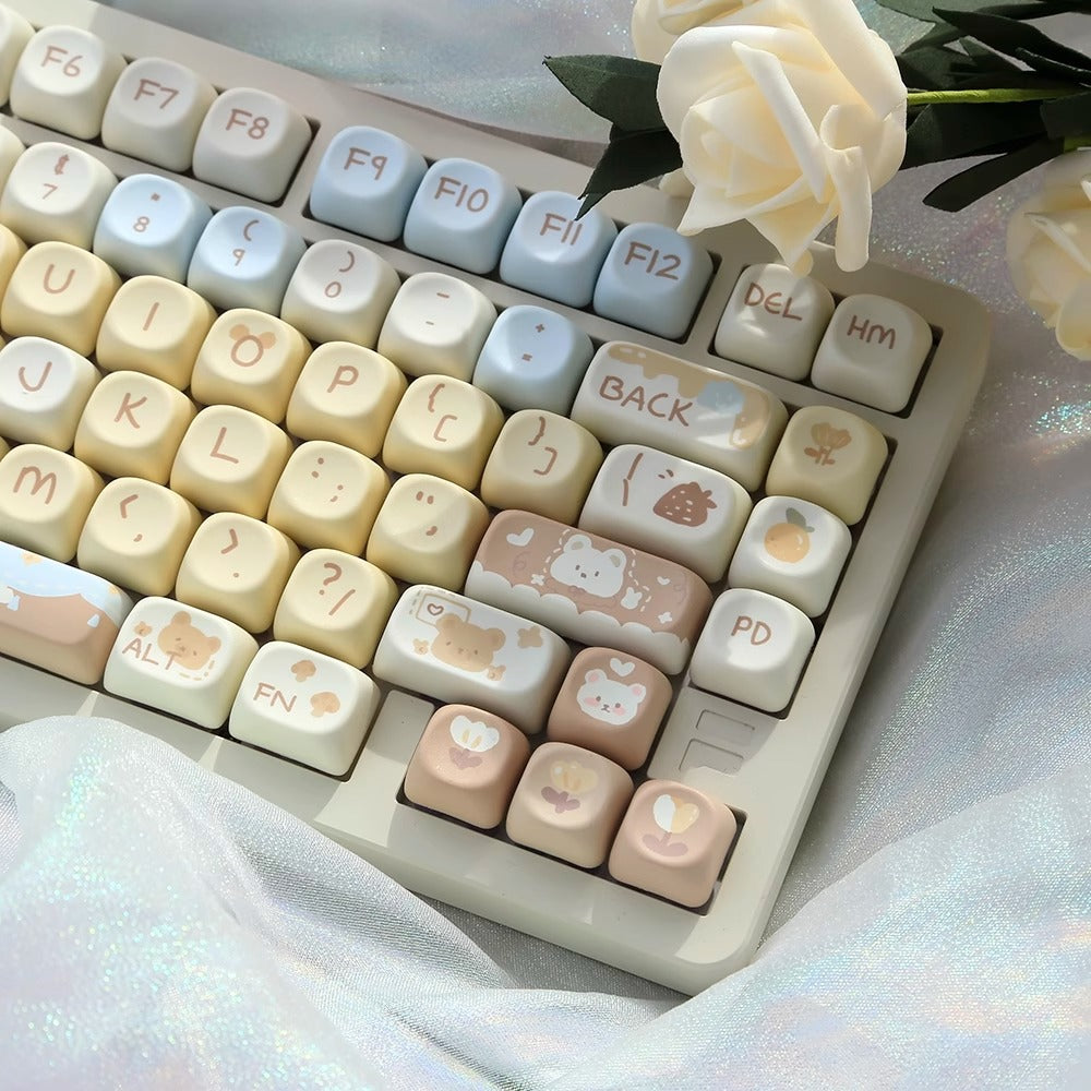 Milk Tea Little Bear Keycap – PBT (MOA-profiel)