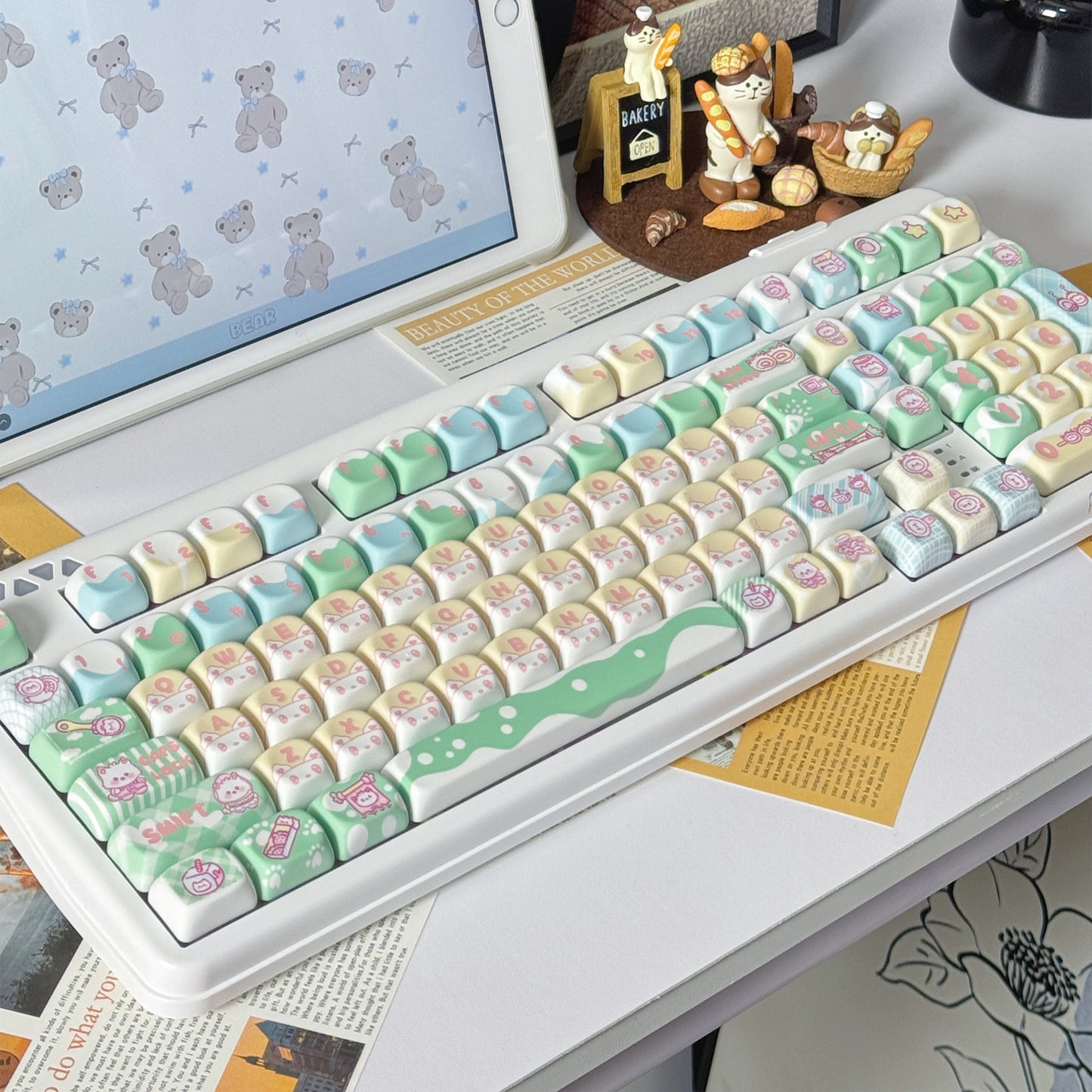 PBT Material Girl Series Keycaps – Powcaps