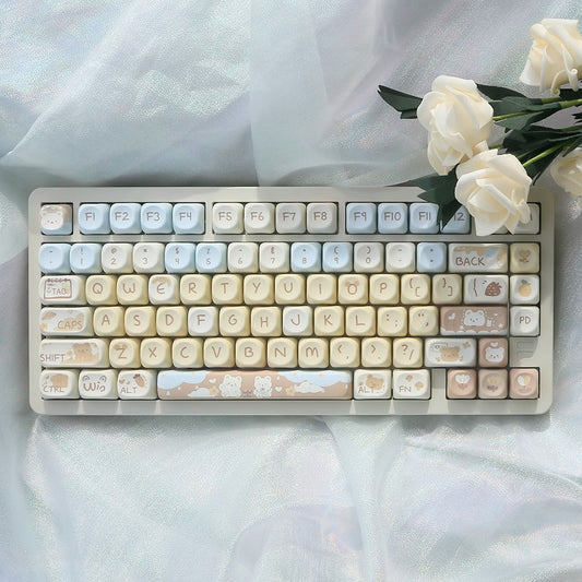 Milk Tea Little Bear Keycap – PBT (MOA-profiel)